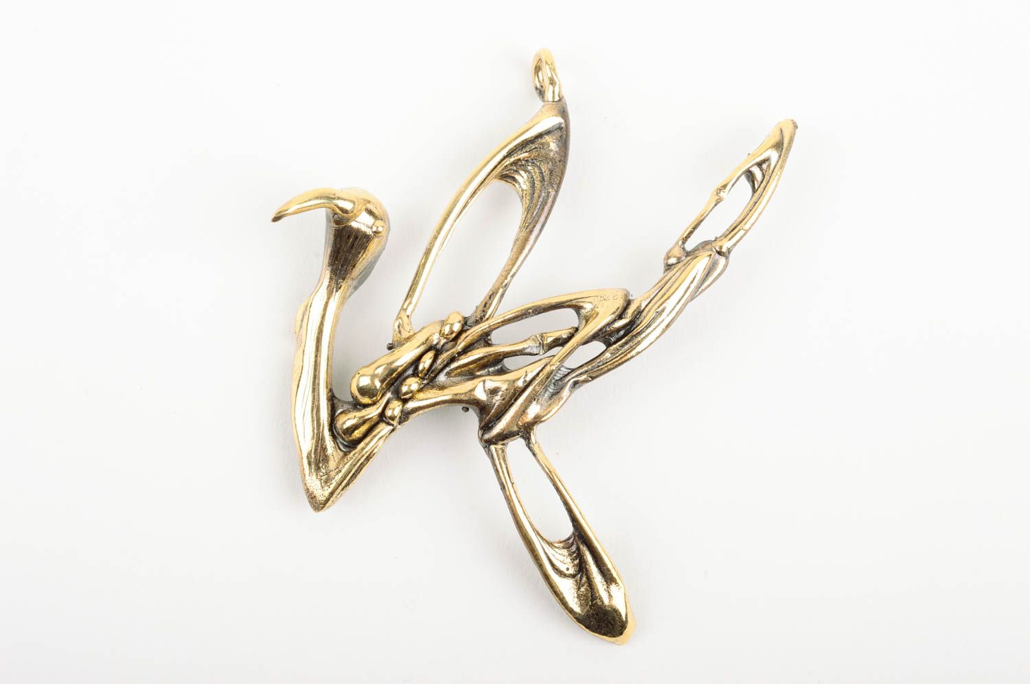 Beautiful handmade brass pendant metal neck pendant handcrafted jewelry photo 1