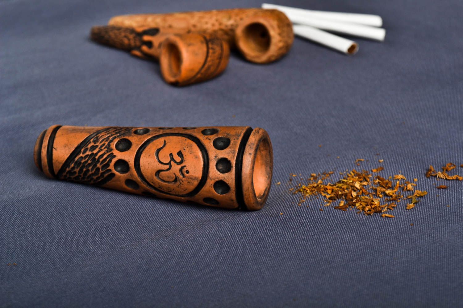 Designer pipe handmade smoking accessory ceramic smoking pipe for men photo 1