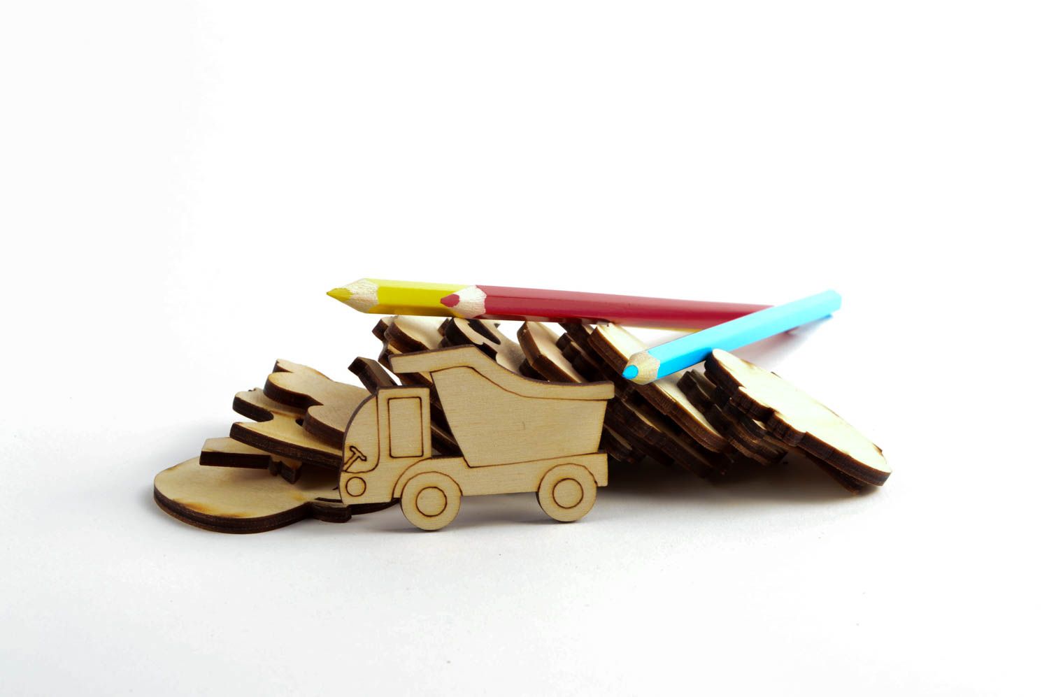 Beautiful handmad wooden blank childrens toys craft supplies creative work ideas photo 5