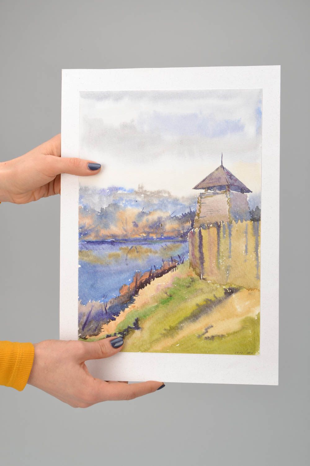 Watercolor painting for home photo 1