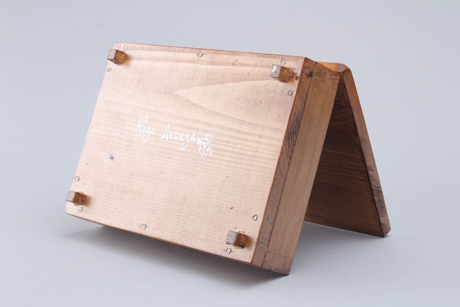 Homemade wooden cigar box photo 2