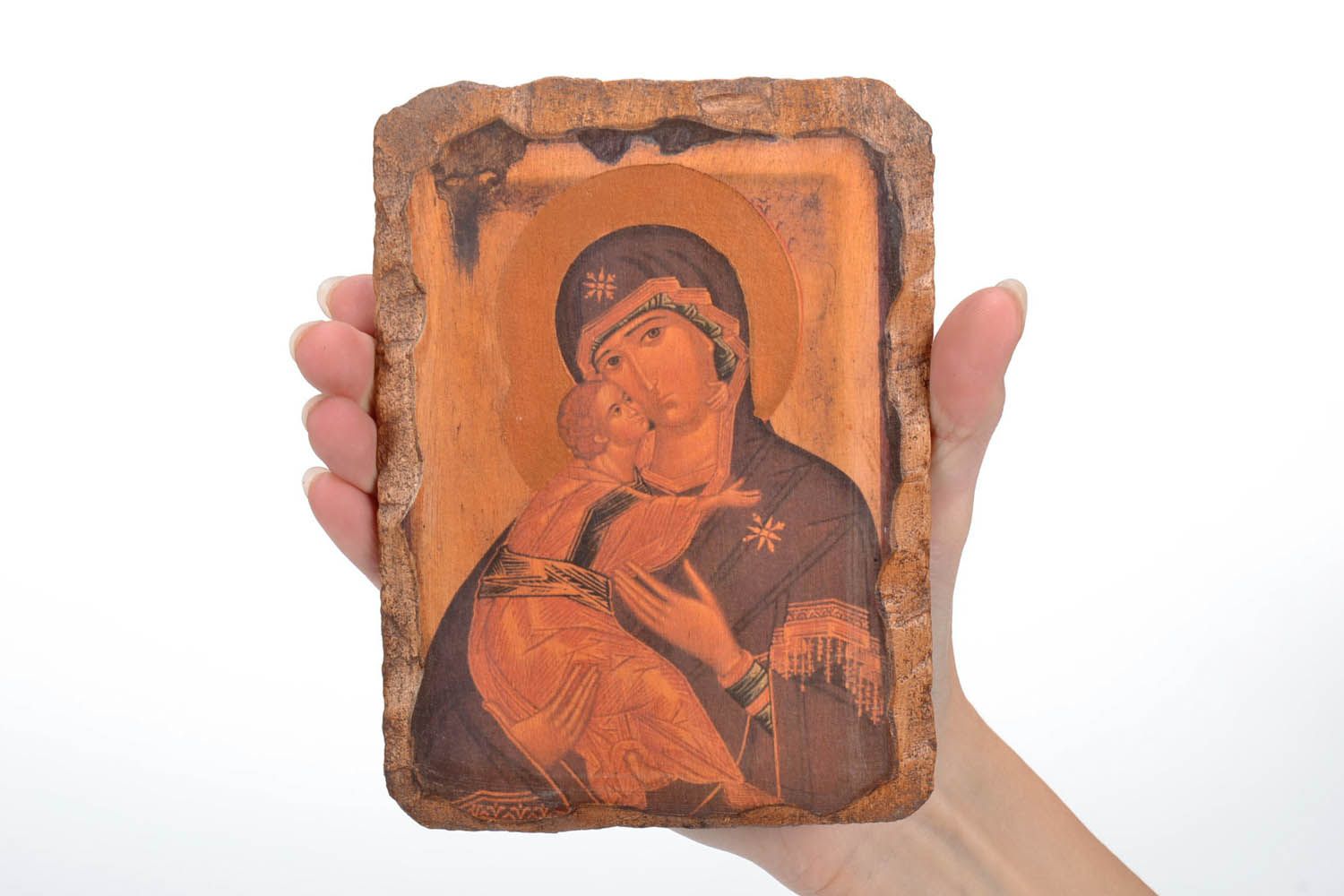 Икона-репродукция Богородица Вышгородская фото 2