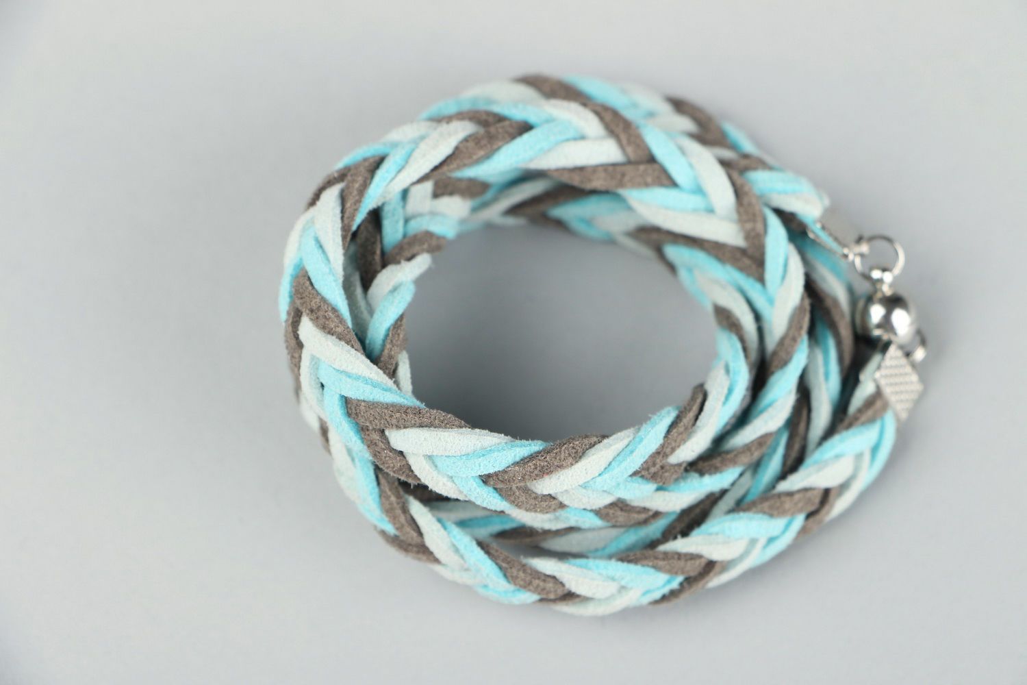 Suede braided bracelet photo 3