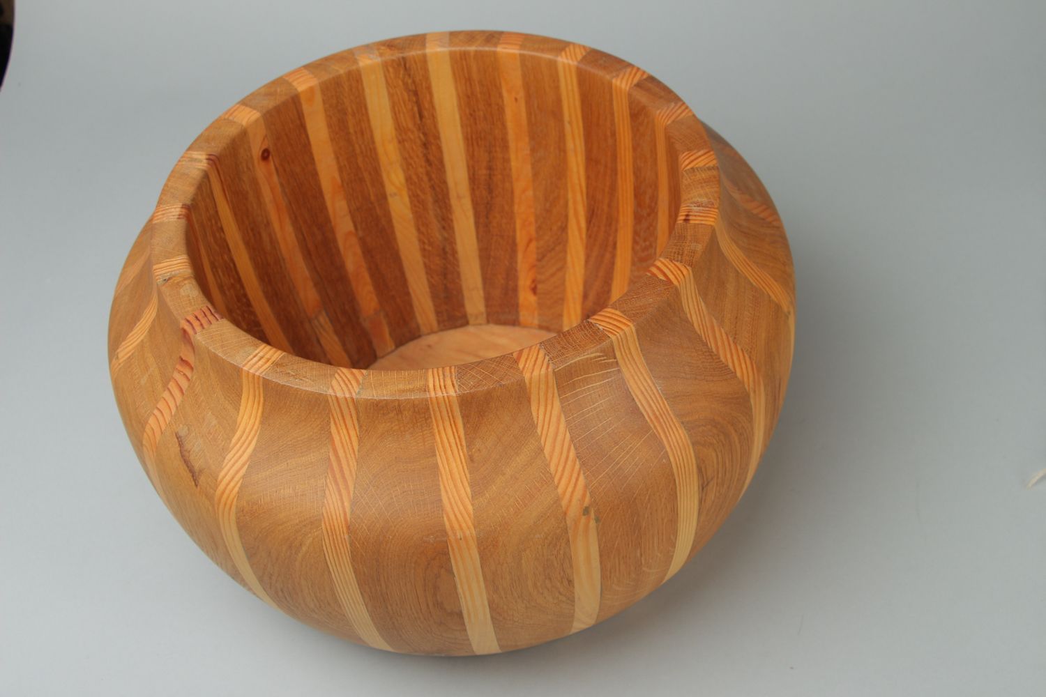 Handmade wooden cachepot photo 2