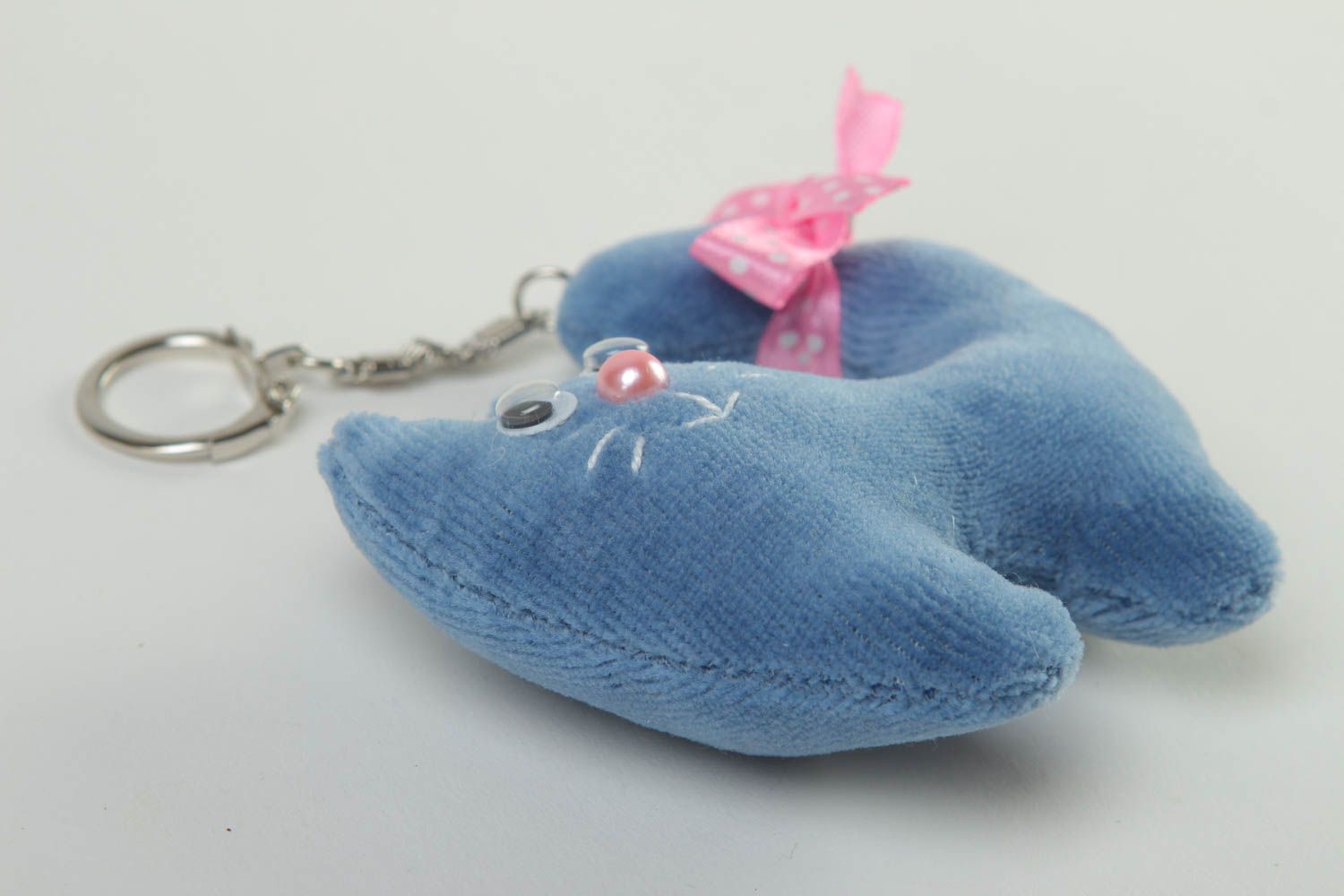 Cute handmade soft toy fabric keychain best keychain for kids small gifts photo 3
