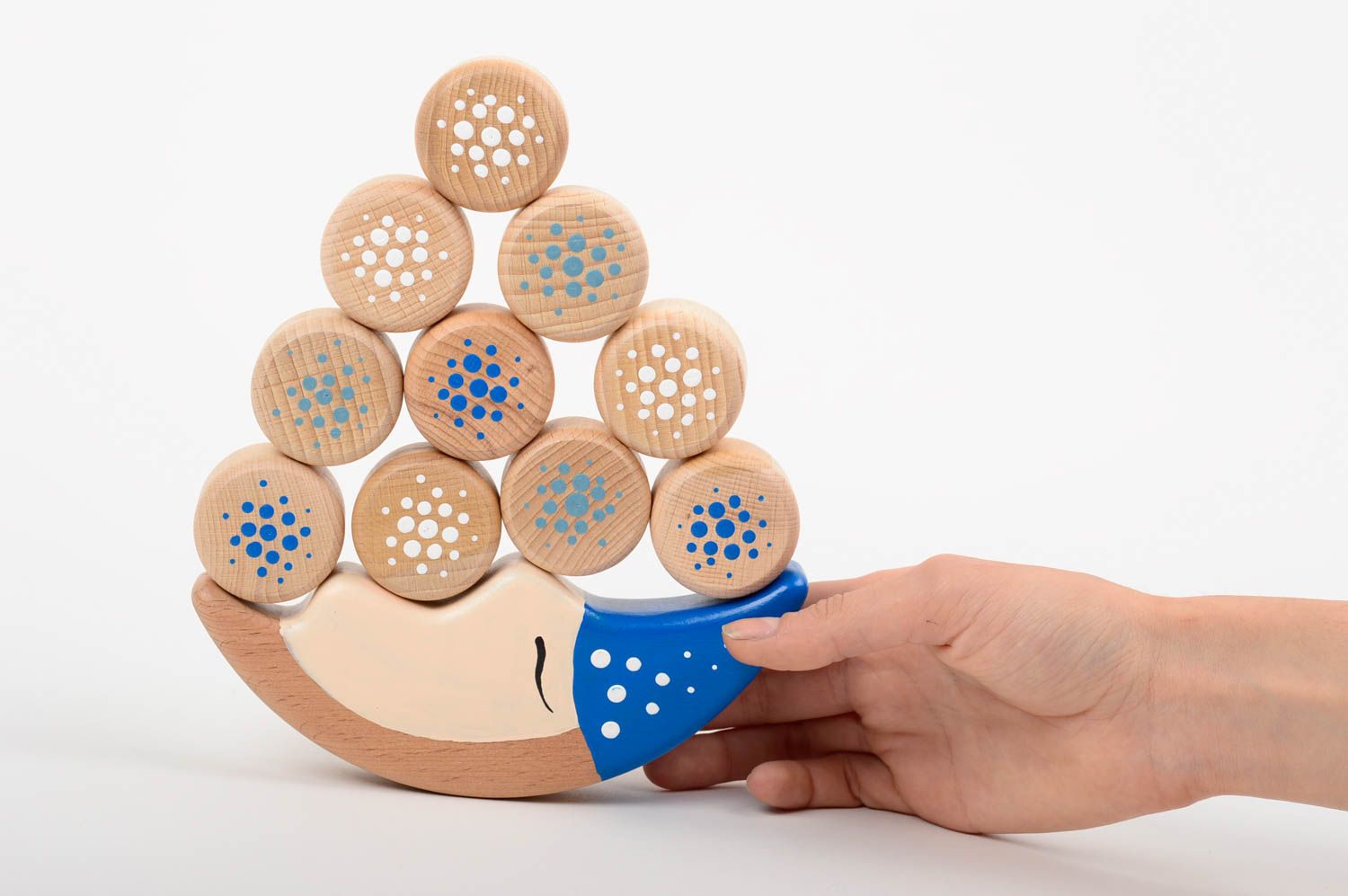 Handmade wooden toy unusual home decor designer developing toys for children photo 4