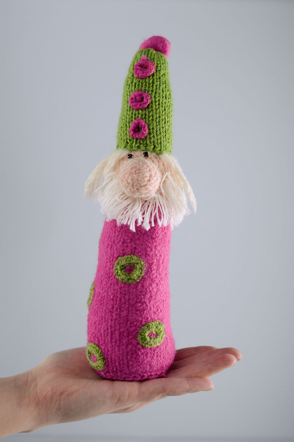 Poupée Gnome en laine faite main photo 5