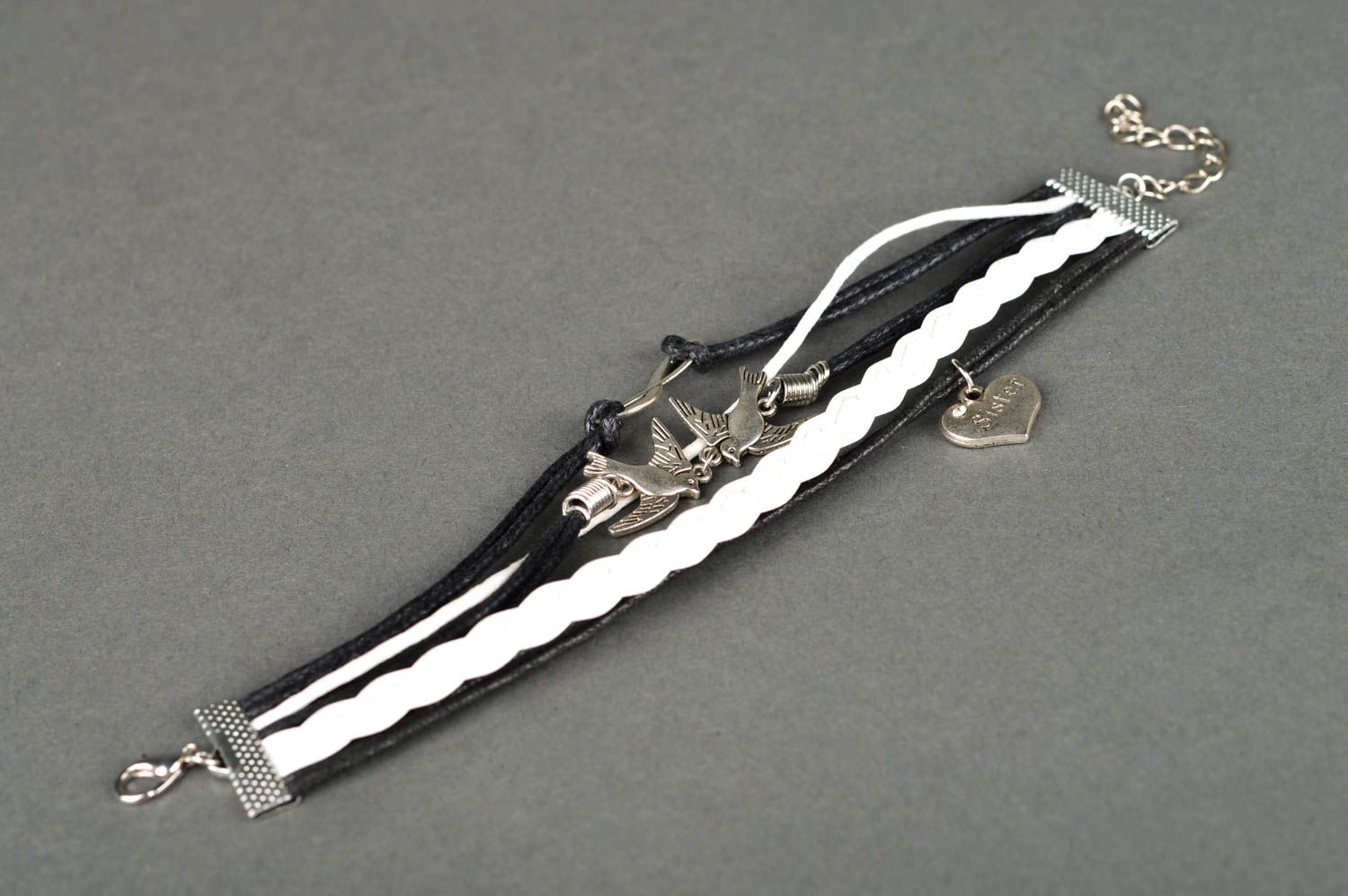 Pulsera artesanal elegante accesorio para mujer trenzado regalo original foto 2