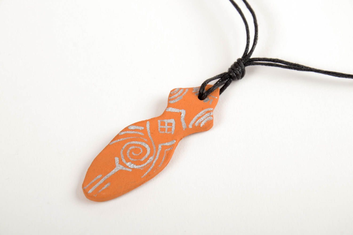 Handmade pendant designer pendant unusual accessory clay pendant gift ideas photo 4