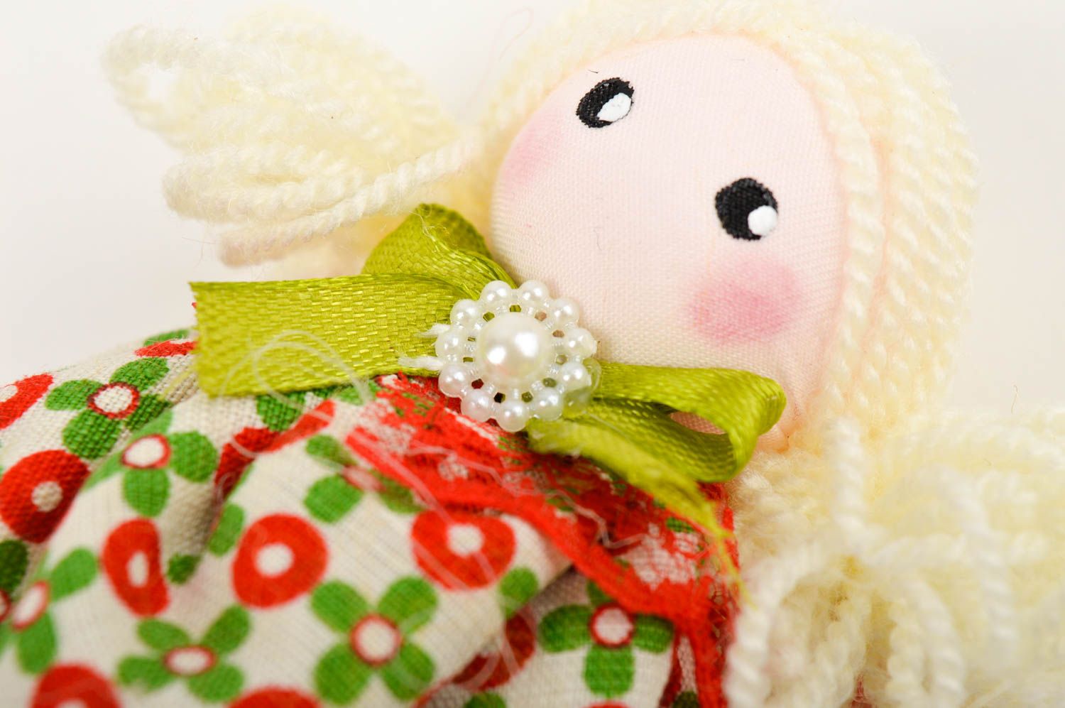 Beautiful handmade rag doll aroma soft toy nursery design decorative use only photo 3