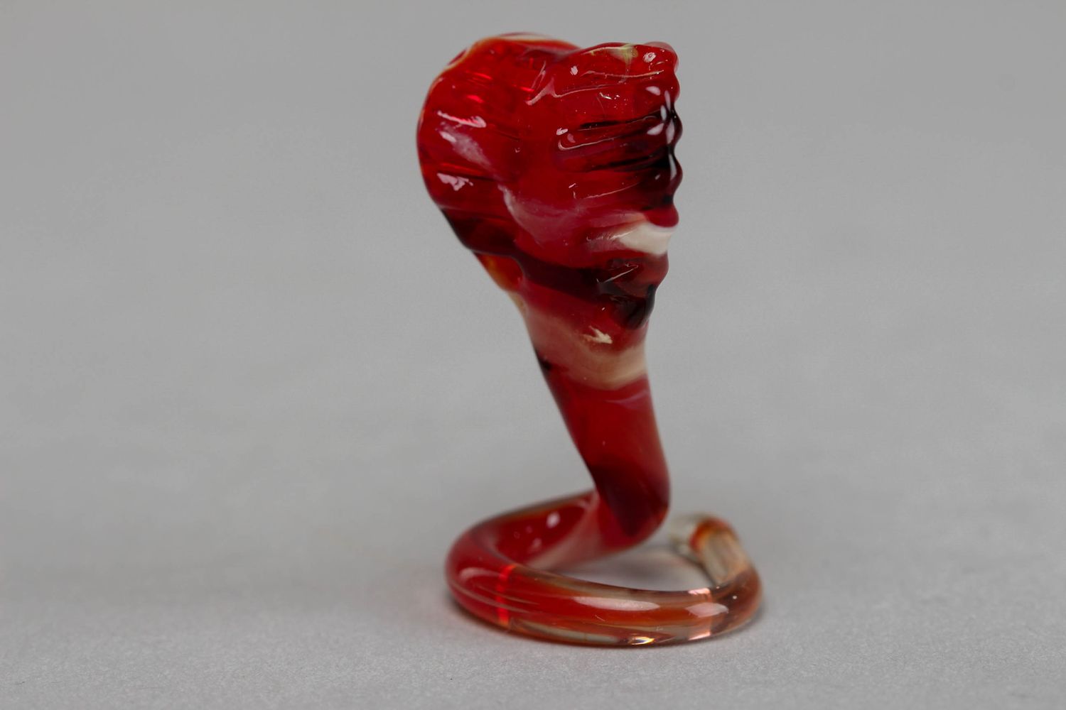 Figurine en verre au chalumeau Cobra faite main photo 2