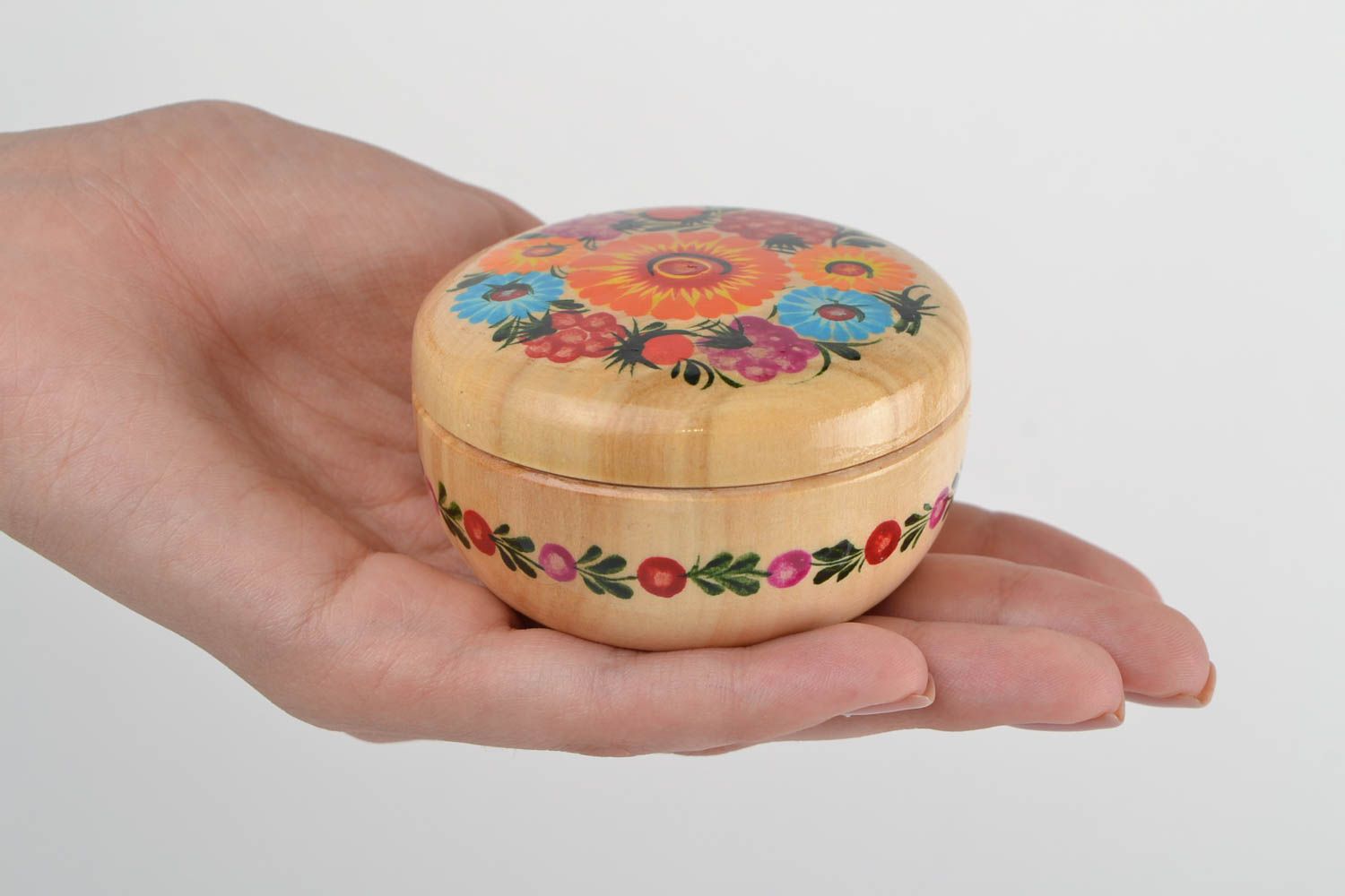 Caja de madera hecho a mano decorada decoración de interior joyero original foto 7