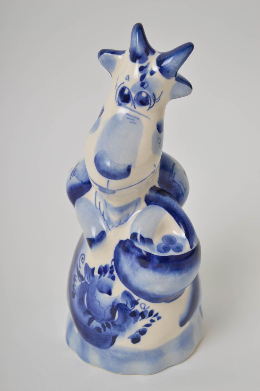 Figura de cerámica hecha a mano accesorio para el hogar decoración de interior foto 2