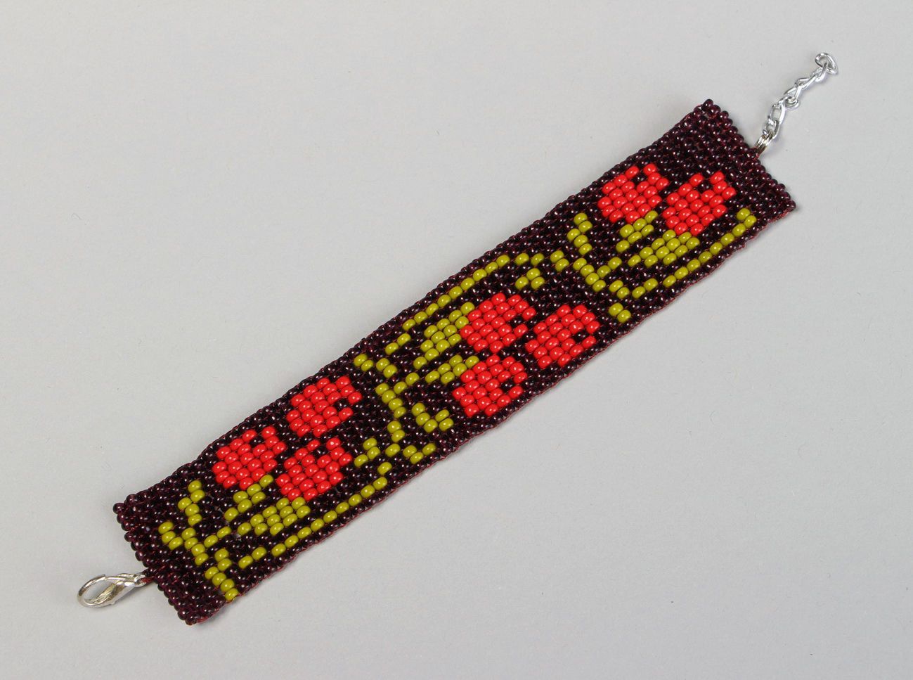 Bracelet made of Czech beads Kalina photo 2