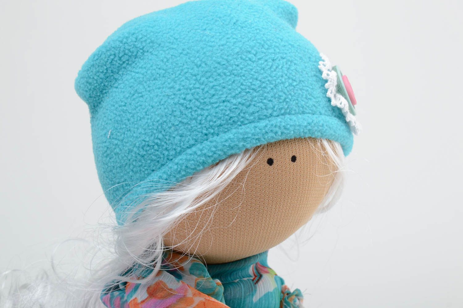 Weiche Interieur Puppe handmade aus Stoff Künstler für Haus Dekor und für Kinder foto 3