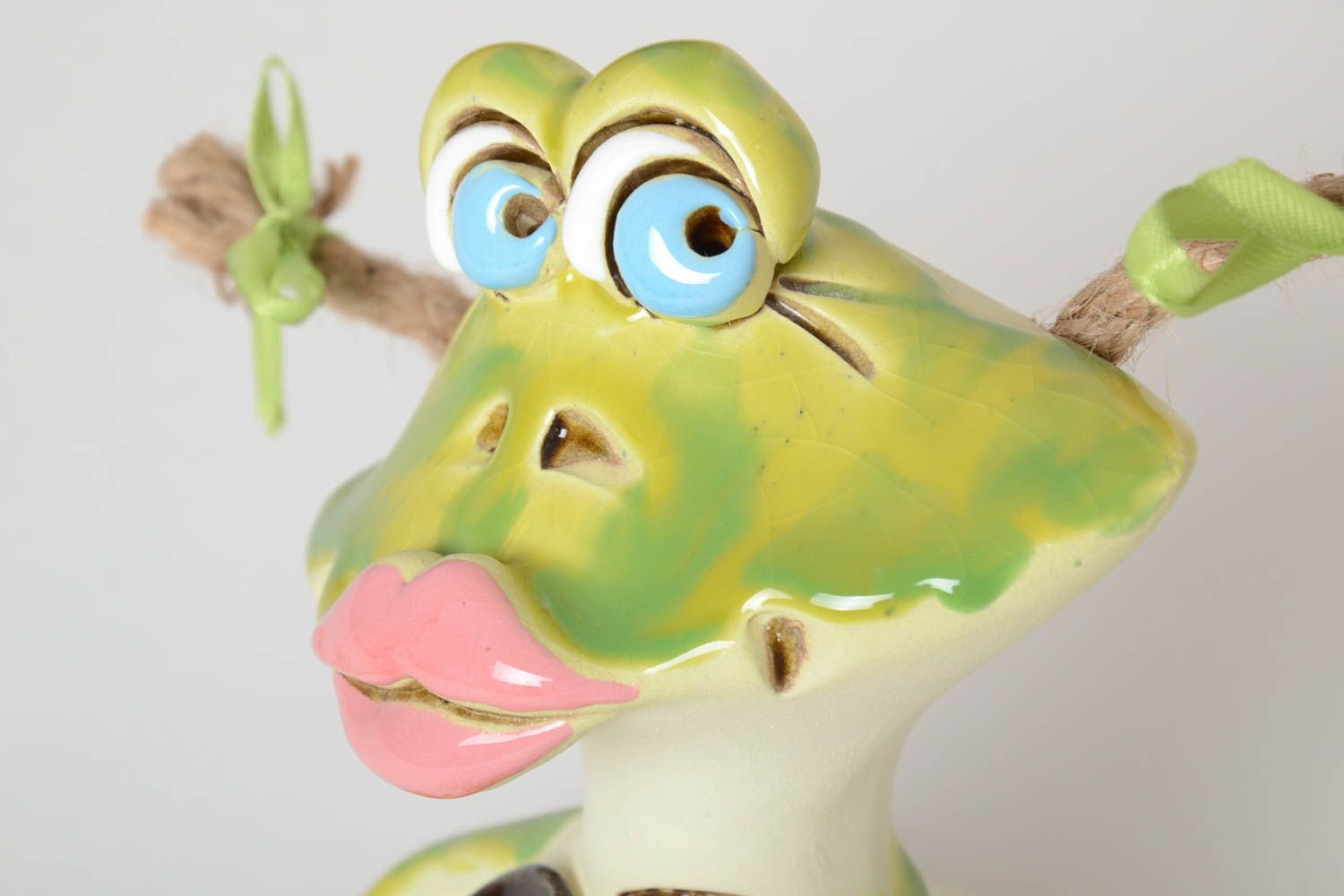 Handgemachte Keramik Spardose Frosch Geschenk Idee ausgefallene Spardose foto 3