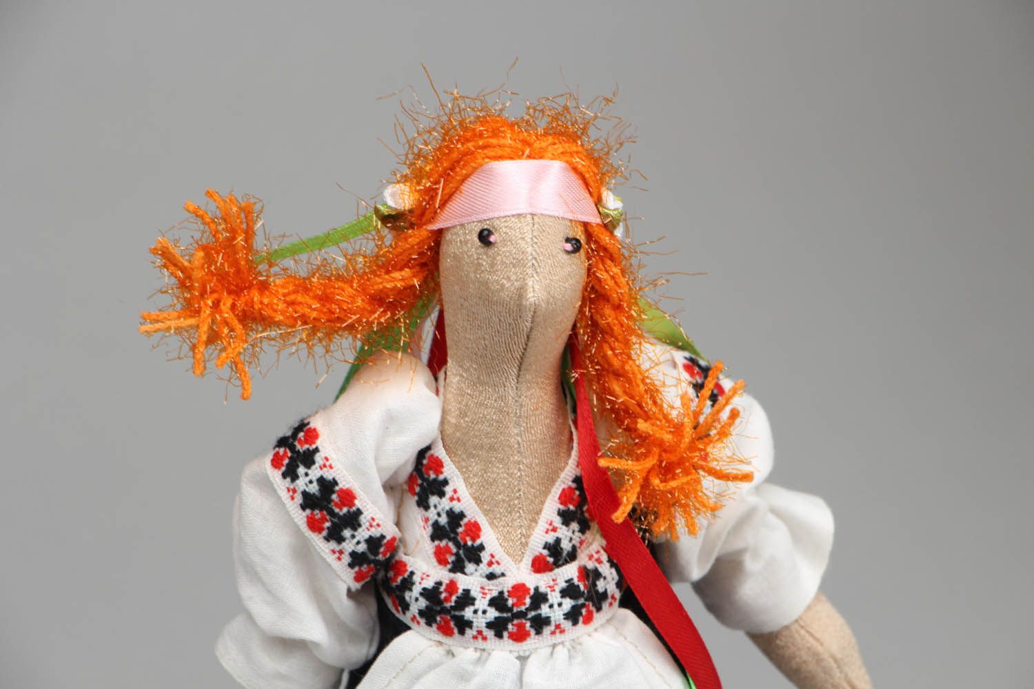 Интерьерная кукла текстильная Украиночка фото 2