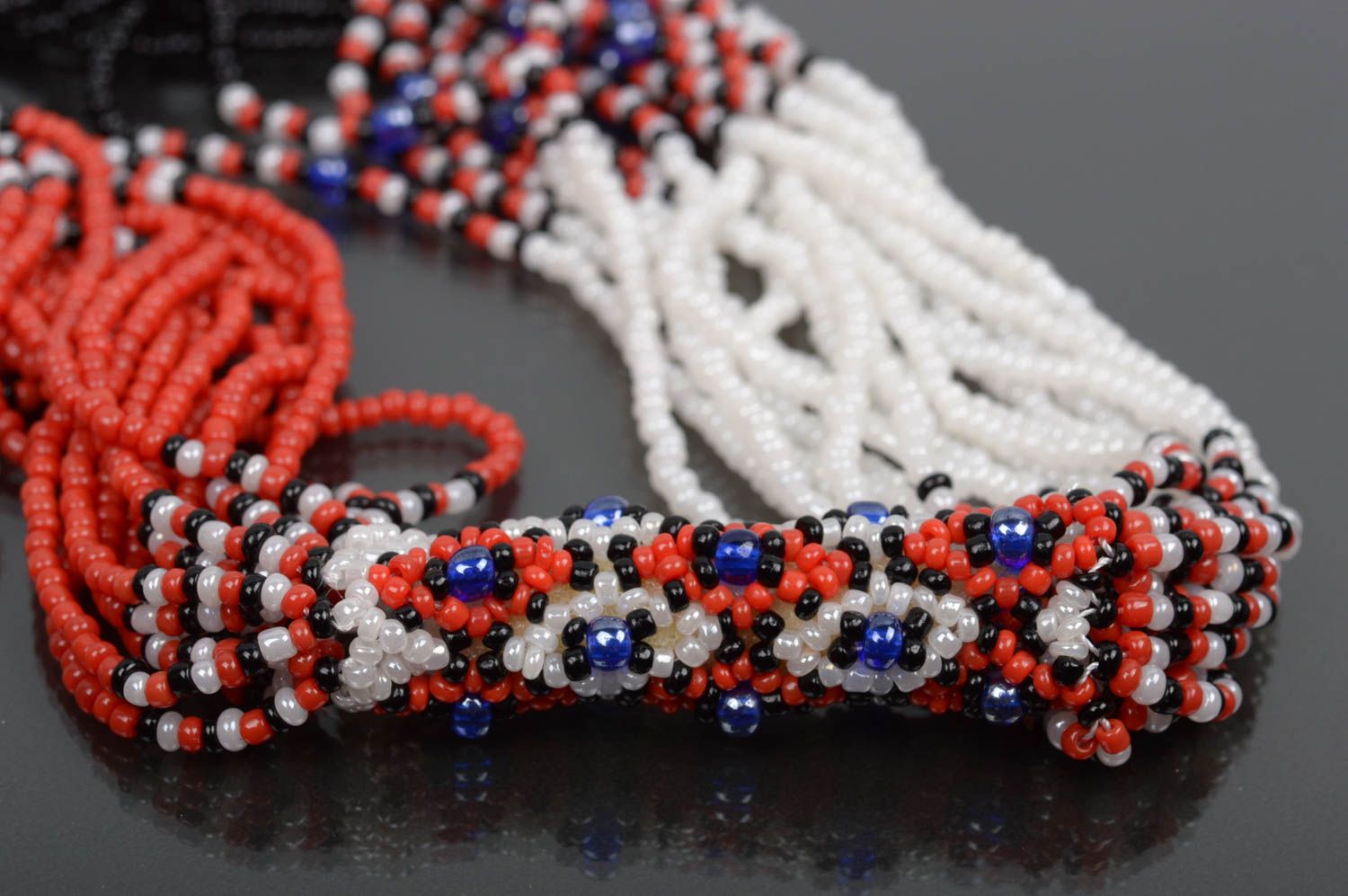 Beautiful handmade beaded necklace gerdan necklace fashion neck accessories photo 1