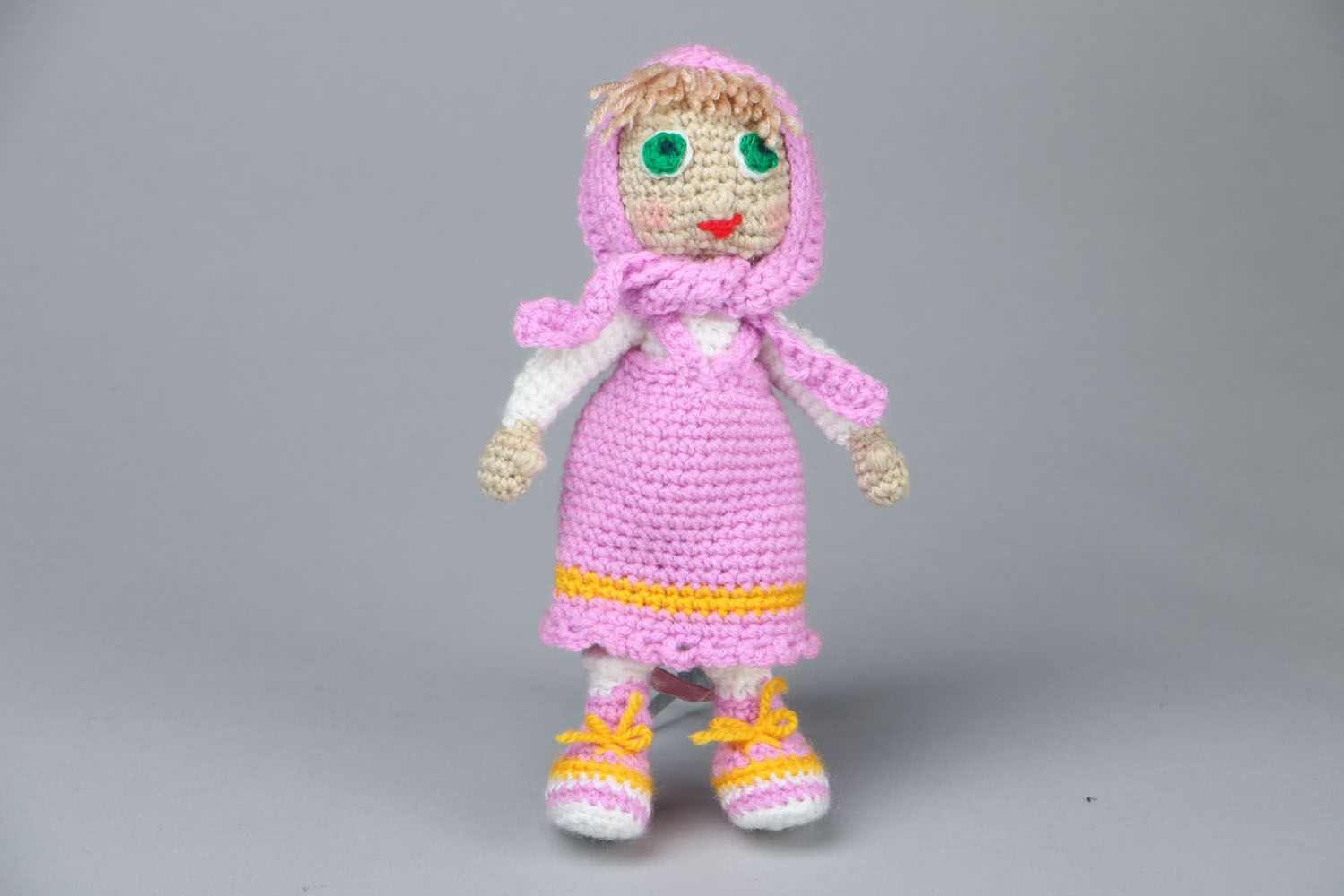 Handmade crochet doll photo 1
