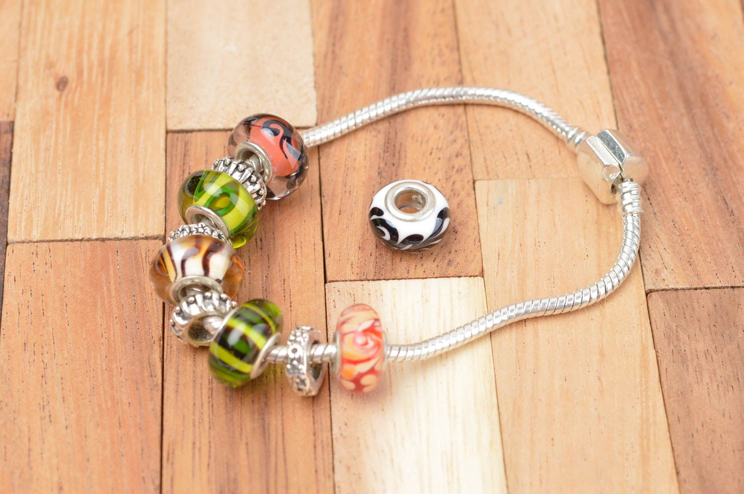 Handmade glass beads lampwork glass bead cool jewelry findings small gifts photo 4