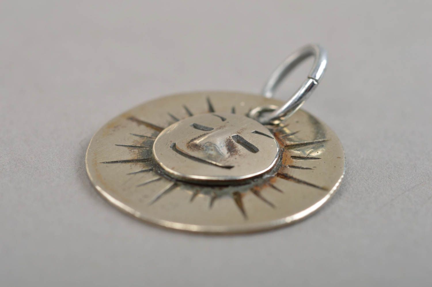 Handmade metal pendant stainless steel accessory beautiful metal jewelry photo 4