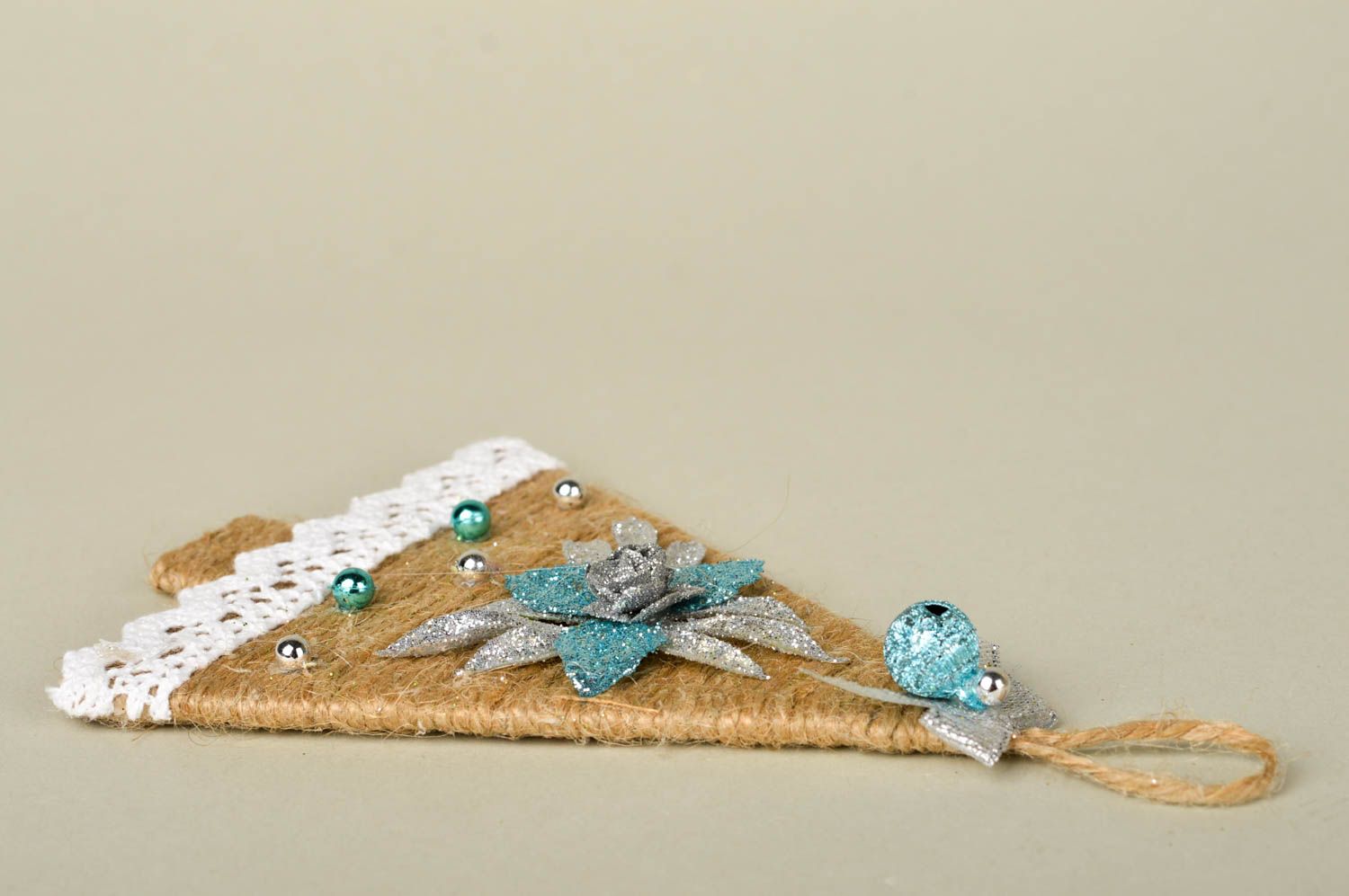 Новогодняя игрушка хэнд мейд из картона украшение на елку декор для дома фото 2