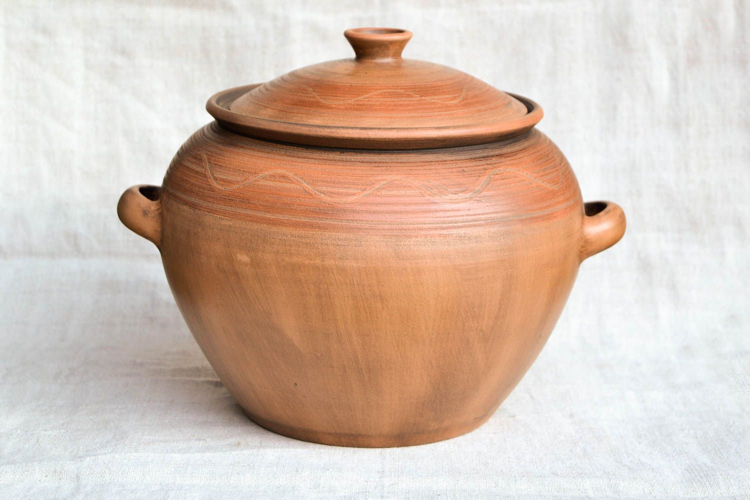 Pote de barro para cocina cerámica artesanal lechera elemento decorativo foto 5
