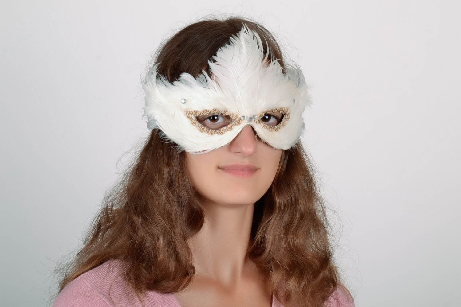 Weiße Karneval Maske  foto 2