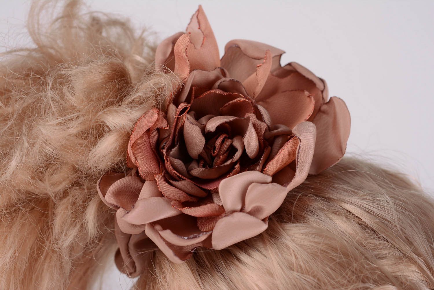 Stoff Haargummi aus Kattun Blume foto 1