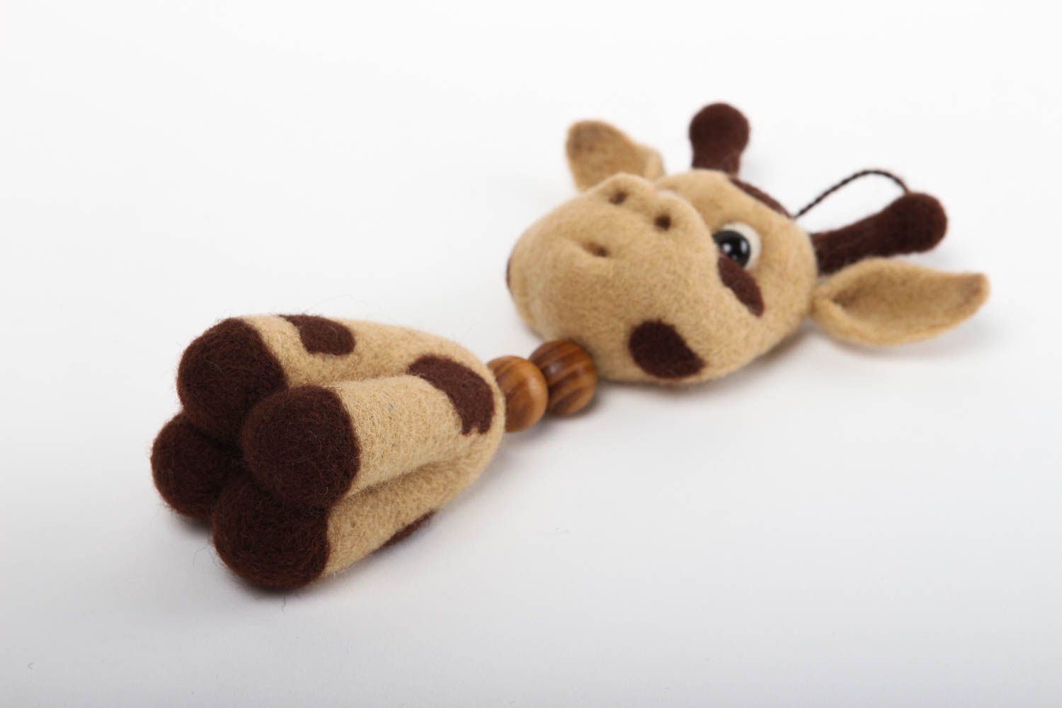 Интерьерная игрушка подарок детям игрушка ручной работы мягкая игрушка жираф фото 4