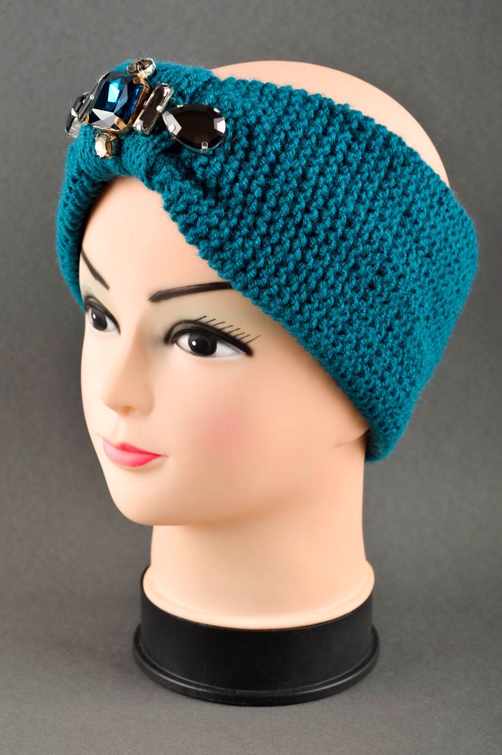 Handmade designer turban stylish winter accessory headwear in Eastern style photo 1