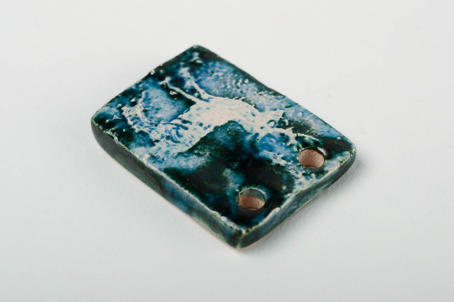 Stylish handmade ceramic pendant neck pendant design pottery works small gifts photo 3