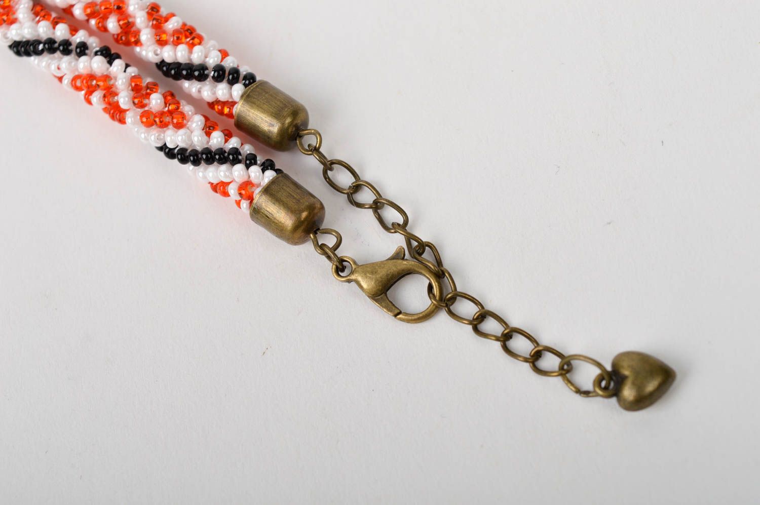Beaded cord bracelet beaded accessories handmade beaded necklace beaded jewelry photo 4