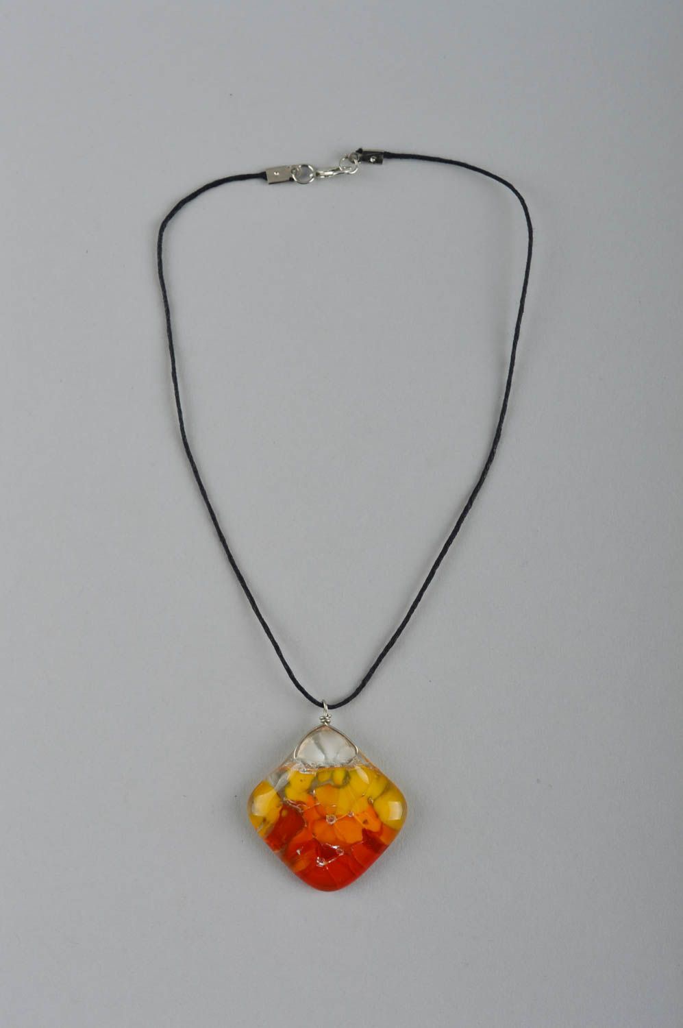 Beautiful handmade glass pendant necklace design fashion accessories gift ideas photo 3