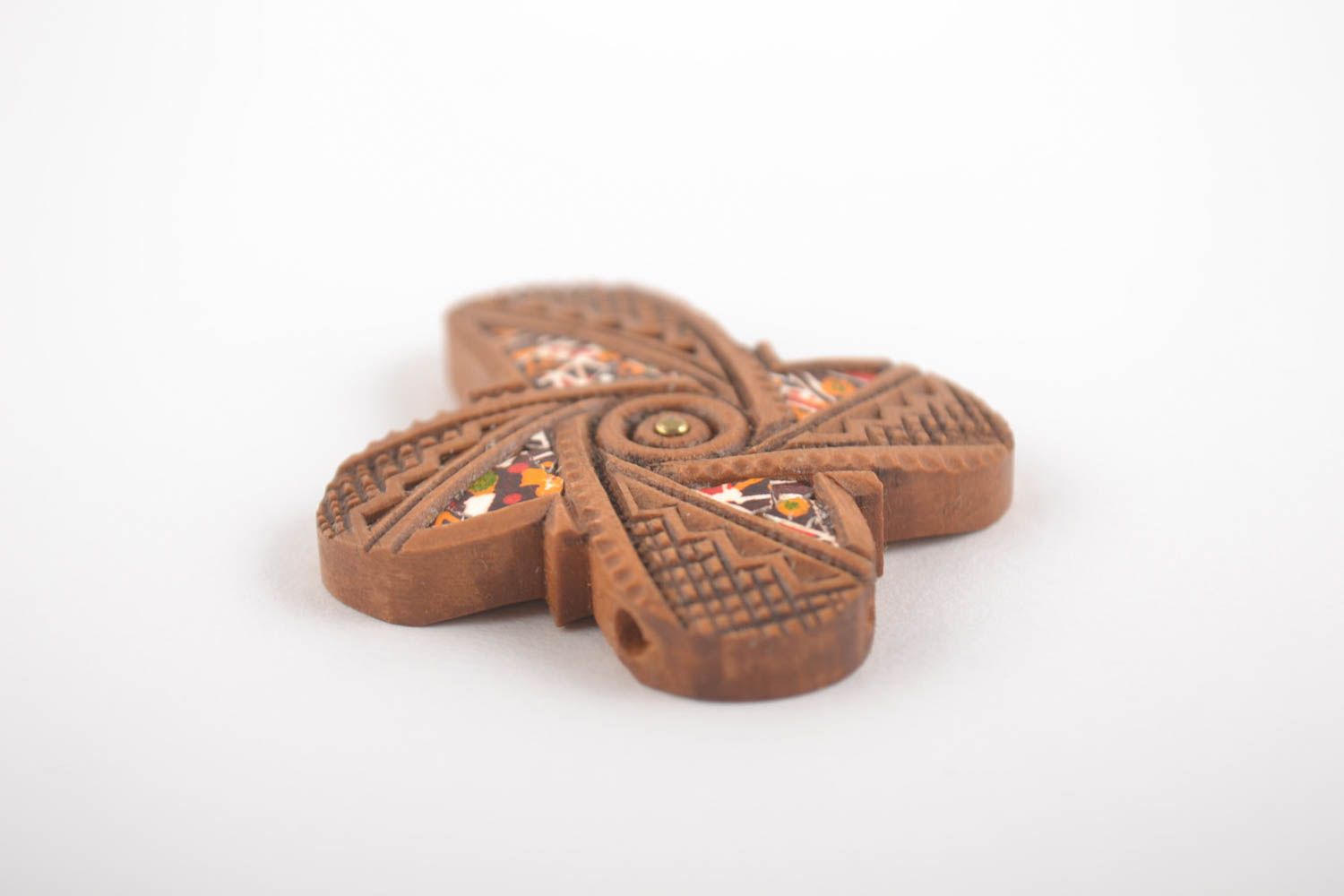 Stylish handmade wooden cross pendant contemporary jewelry wood craft gift ideas photo 4