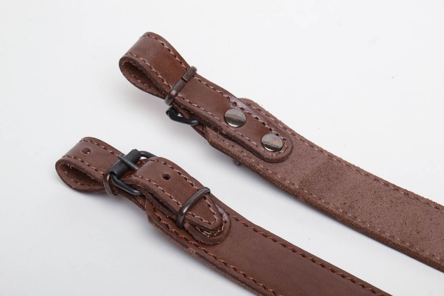 Woven leather rifle sling photo 4