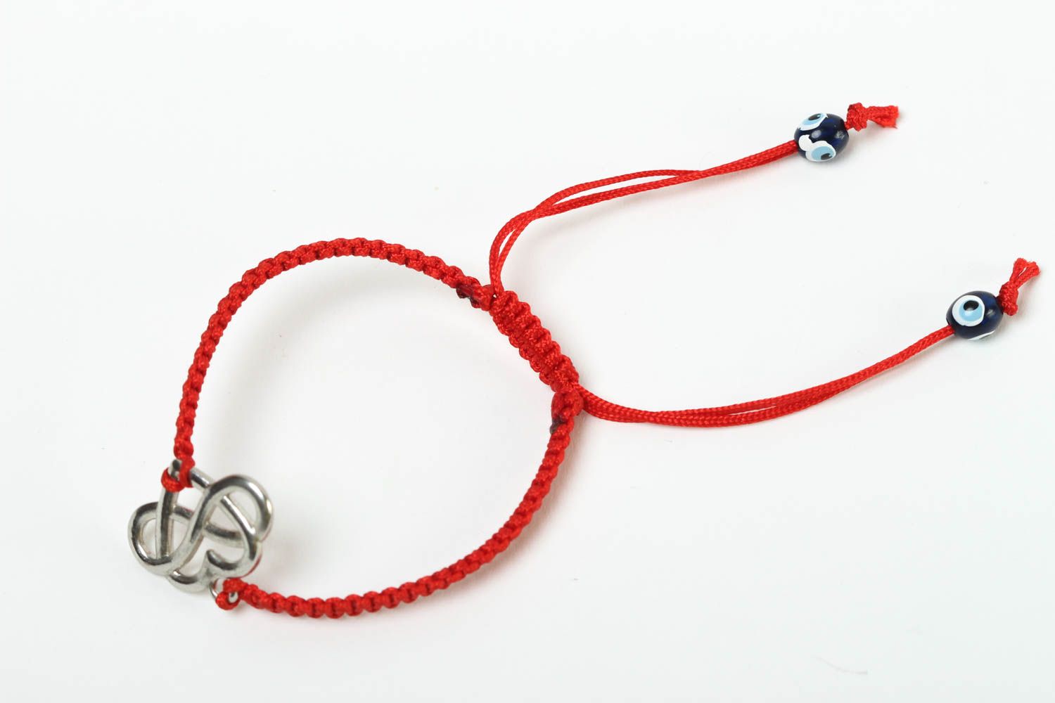 Handmade rotes Armband Geschenk für Frauen Dünnes Armband exklusiver Schmuck foto 2