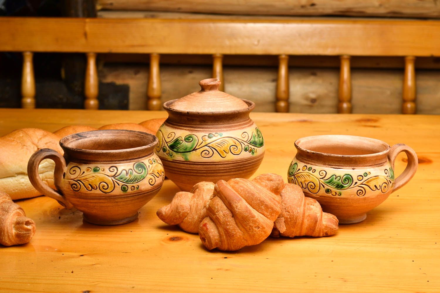 Handmade Tontopf mit Deckel Tee Tassen handgemachte Keramik originell schön foto 1