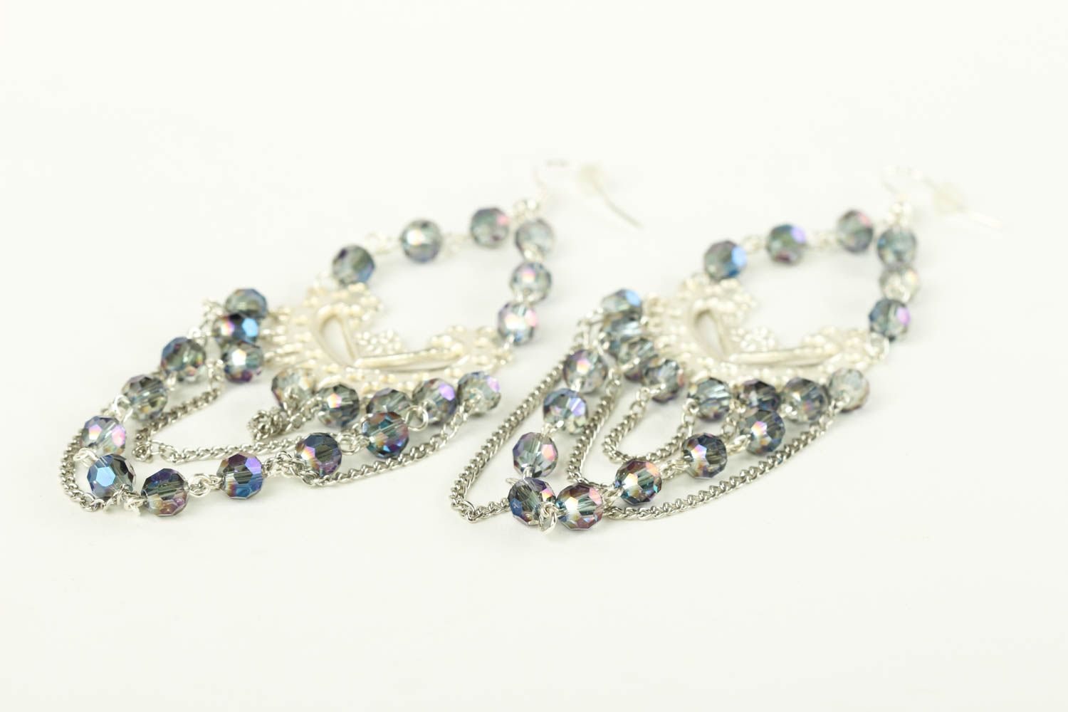 Handmade earrings in oriental style beaded earrings fashion jewelry for girls photo 3