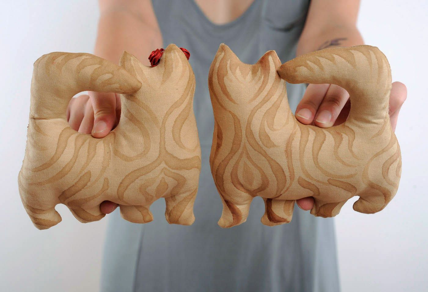 Poupée faite main 'Paire de chat ukrainiens' photo 4