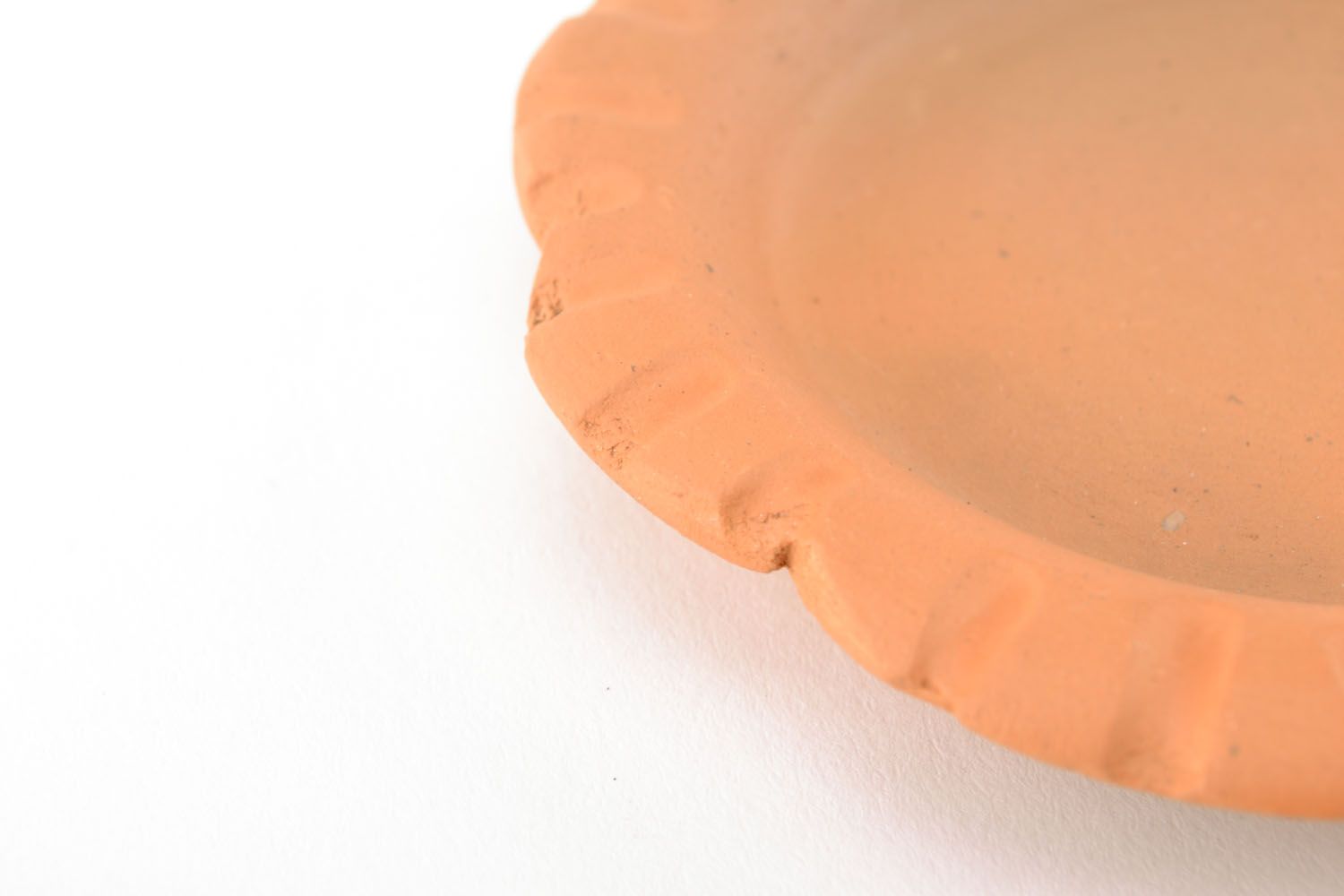Clay saucer for a cup photo 4