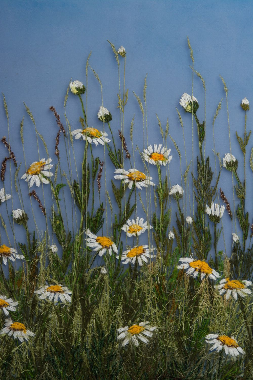 Wall painting Camomile Field photo 3