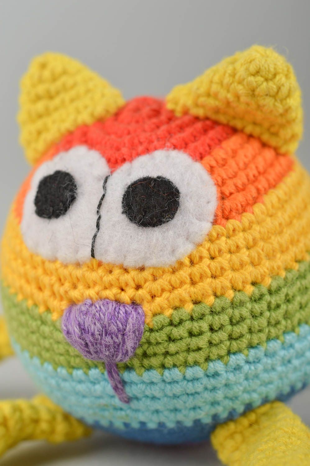Peluche para niños hecho a mano muñeco tejido a crochet decoración de dormitorio foto 3