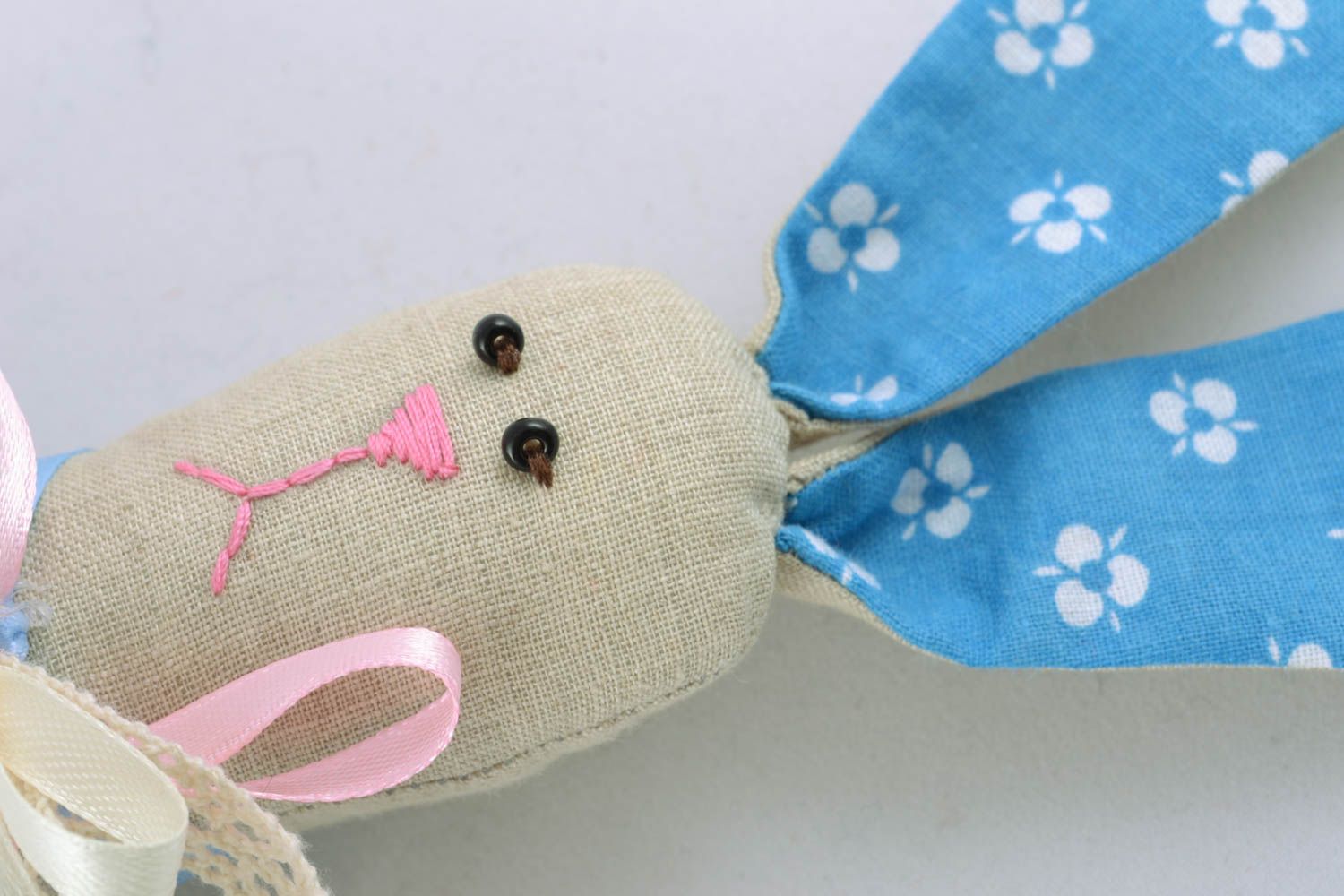 Handmade toy hare photo 2