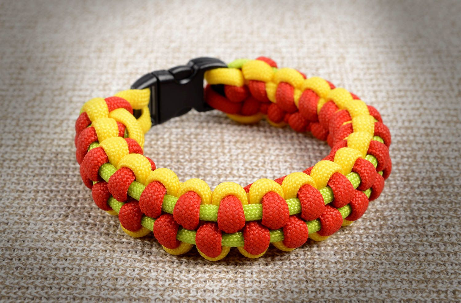 Unusual handmade cord bracelet woven bracelet designs unisex textile jewelry photo 5