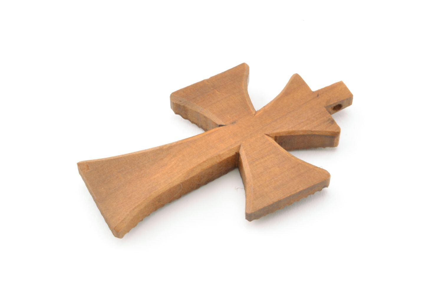 Croix pectorale en bois faite main photo 4