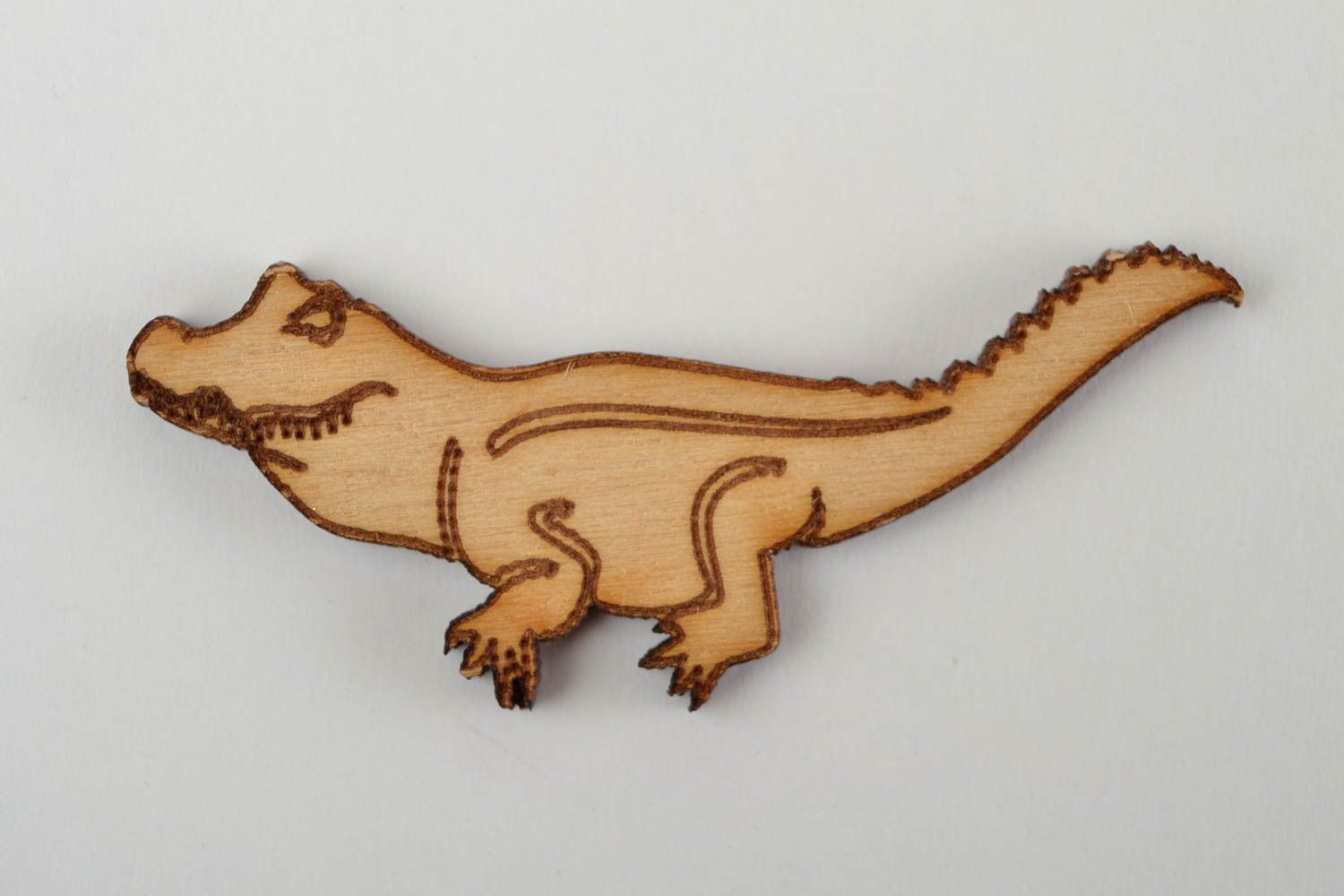 Figura para decorar artesanal manualidades en madera regalo original Dinosaurio foto 3