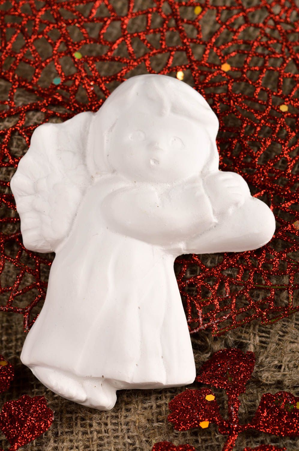 Unusual handmade plaster blank plaster figurine diy home decor gift ideas photo 1