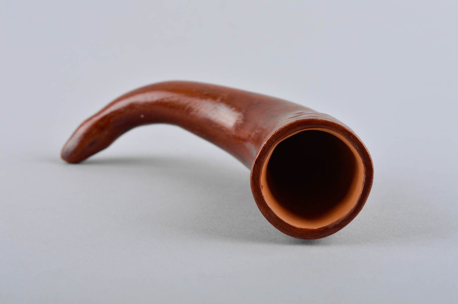 Ceramic handmade ware designer horn cup stylish horn for beverages art pottery photo 5