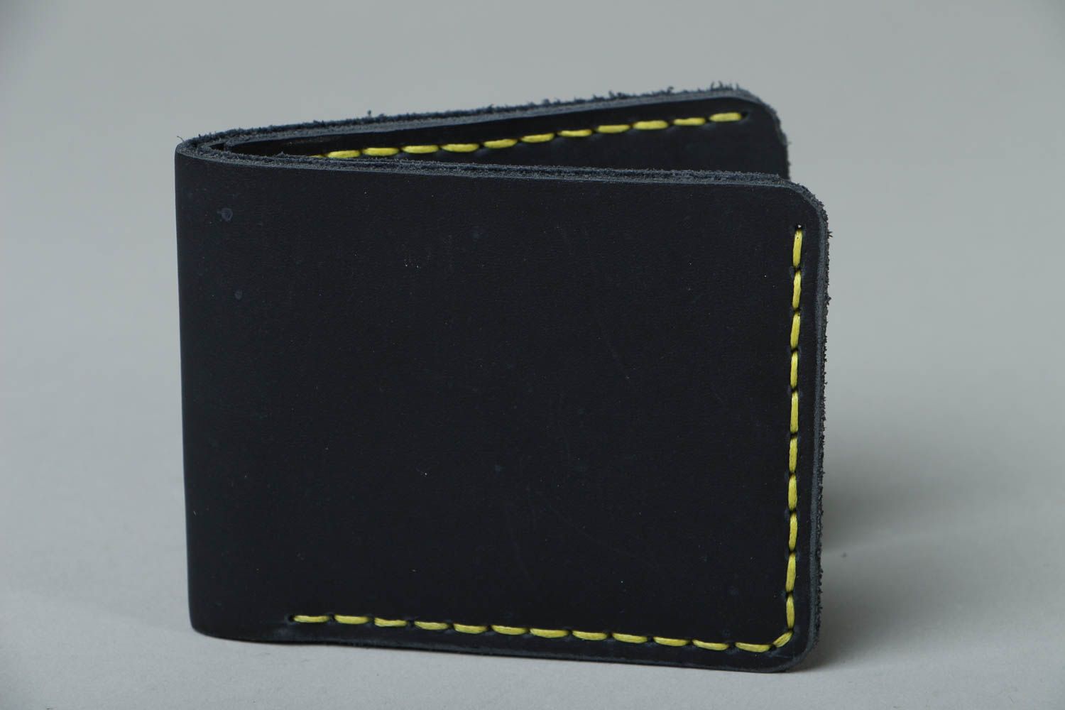Handmade leather wallet photo 1